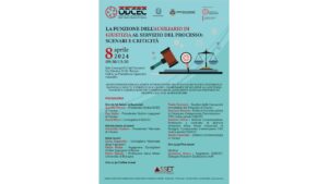 Webinar 8 aprile 2024: “La funzione dell’Ausiliario di Giustizia al servizio del processo: scenari e criticità”