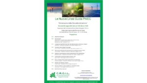 C.R.O.I.L.: evento “LE NUOVE LINEE GUIDA PNIEC – DIMENSIONE DELLA DECARBONIZZAZIONE” – 29 maggio 2024