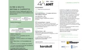 Convegno ANIT “OLTRE IL SOLITO SISTEMA A CAPPOTTO” – Brescia 25 settembre 2024