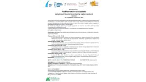 Ciclo di incontri “Problematiche di dissesto nei piccoli bacini montani e pedemontani” patrocinato CROIL
