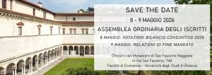 CONVOCAZIONE ASSEMBLEA DEGLI ISCRITTI e ASSEMBLEA DI FINE MANDATO (FESTA DELL’INGEGNERIA): venerdì 8 e sabato 9 maggio 2026